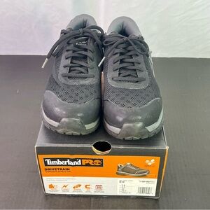 Timberland Drivetrain Composite Safety Toe Black and Gray Sneakers Size 7.5